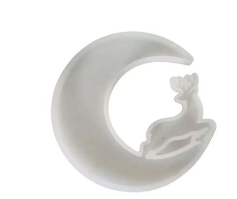 Moon - Deer Shaped Silicone Mold for Resin art. | Mould - Resinarthub