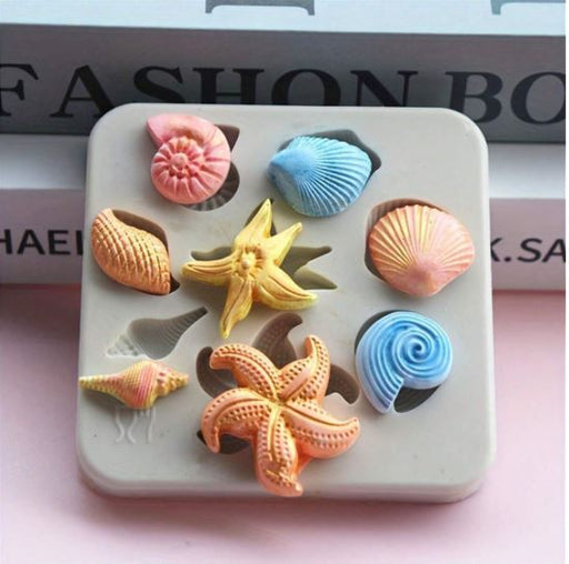 Ocean Shells Miniature Silicone Mold for Candle Making | Mould - Resinarthub