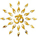 OM Mandala Art Gold Acrylic Cutting | Fillings - Resinarthub