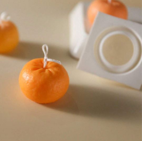 Orange Shaped Silicone Mold for Candle Making | Mould - Resinarthub