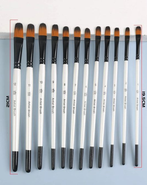 12 pcs of Paint Brush Set for Art and Craft | Tools - Resinarthub