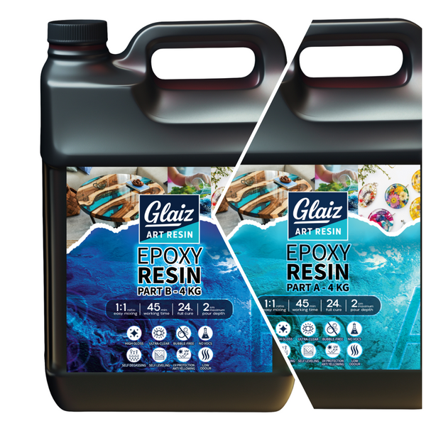 Glaiz Art Resin 1:1 (8kg) | Epoxy Resin - Resinarthub