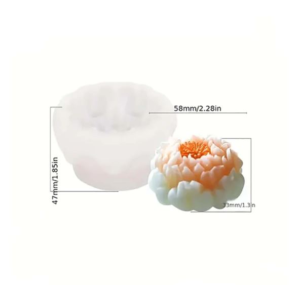 3D flower Silicone Mold for Candle Making | Mould - Resinarthub