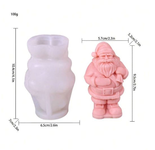 Santa Shaped Silicone Mold for Jesmonite Art | Mould - Resinarthub