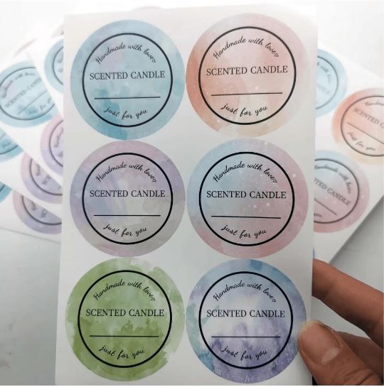 60pcs Scented Candle Stickers for Candle Making | Tools - Resinarthub