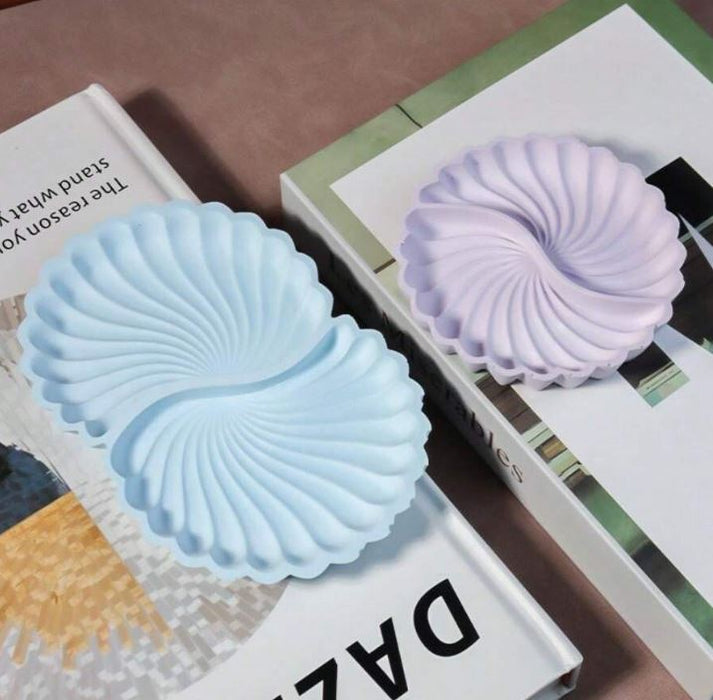 Round Shell Silicone Mold for Jesmonite Art | Mould - Resinarthub