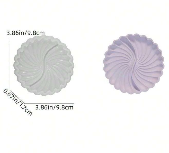 Round Shell Silicone Mold for Jesmonite Art | Mould - Resinarthub