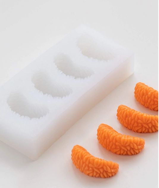 Sliced Orange Shaped Candle Silicone Mold