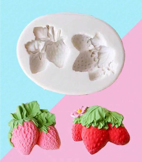 Strawberry  Shaped Silicone Mold for Candle Making | Mould - Resinarthub