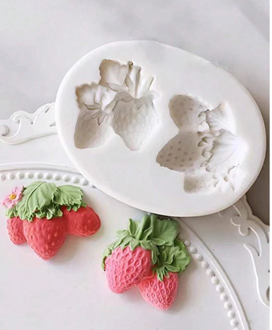 Strawberry  Shaped Silicone Mold for Candle Making | Mould - Resinarthub