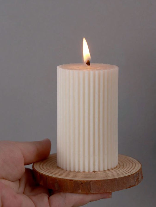 Striped Candle Silicone Mold for Candle Mold (8.7cm*6.5cm) | Mould - Resinarthub
