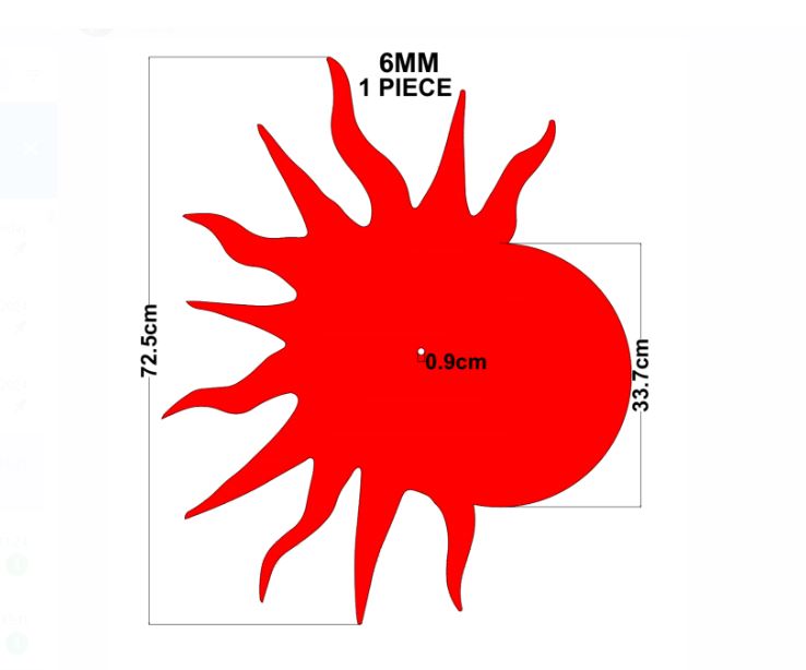 Sun Shaped Mdf Boards for Clock Making | Boards and Clock Accessories - Resinarthub