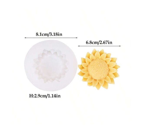 Sun Flower Shaped Silicone Mold for Resin and Candle Making Art | Mould - Resinarthub