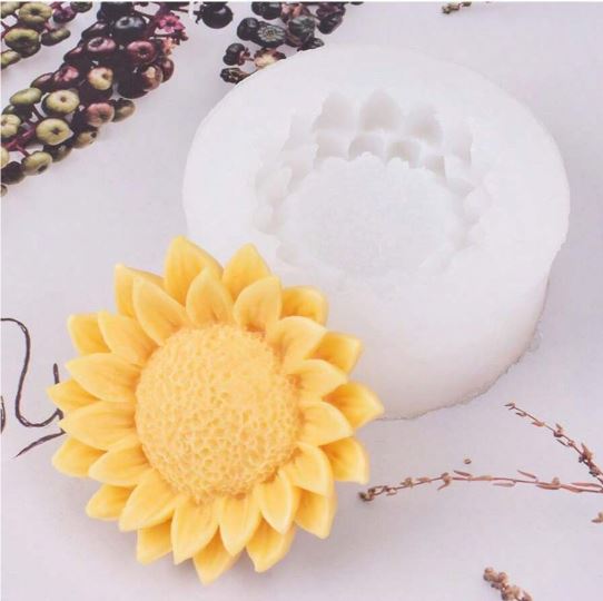 Sun Flower Shaped Silicone Mold for Resin and Candle Making Art | Mould - Resinarthub