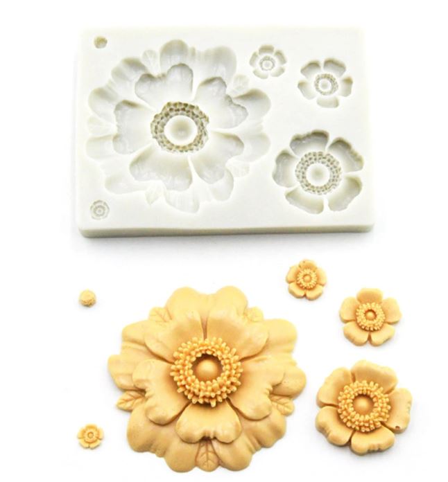 Multiple Sunflower Shaped Silicone Mold for Candle Making