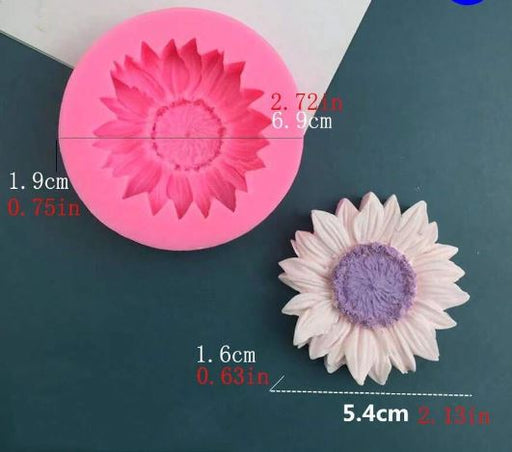 Sunflower Shaped Silicone Mold for Candle Making | Mould - Resinarthub