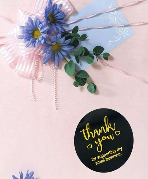 Black Thank you Stickers for E-com Packs | tool - Resinarthub