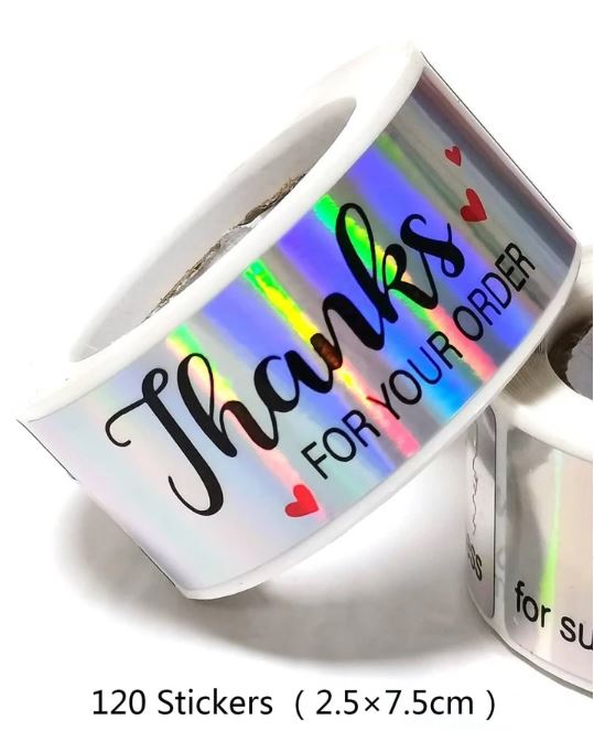 Thank You Slogan Stickers for E-Com Packs | Tools - Resinarthub
