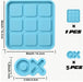 Tic Tac Toe Game Resin Silicone Mold for Resin Art | Mould - Resinarthub