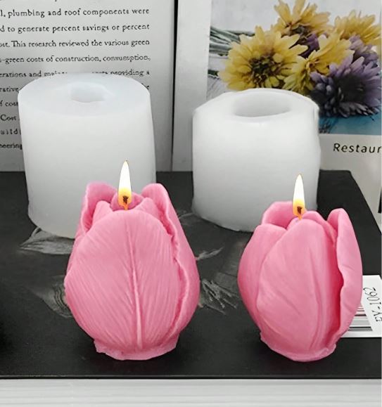 Flower Tulip Silicone Candle Mold