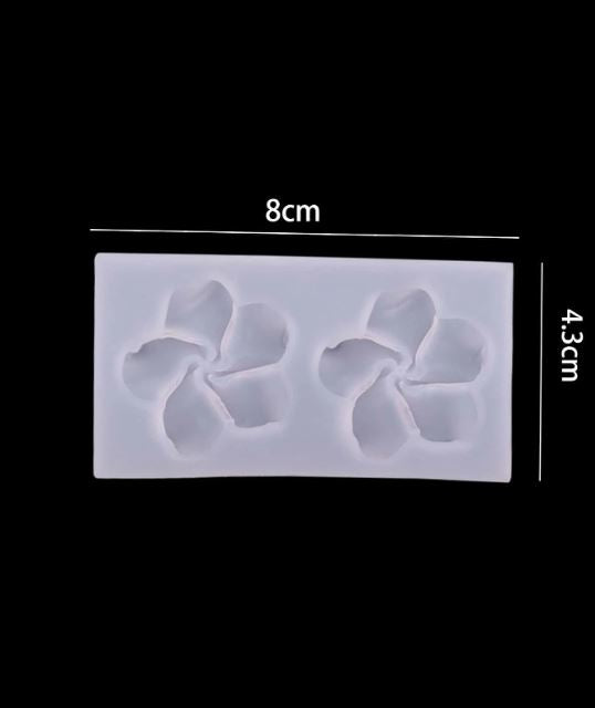 Twin Flower Shaped Silicone Mold for Candle Making | Mould - Resinarthub