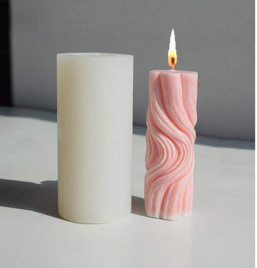 Twisted Cylinder Mold For Candle Making | Mould - Resinarthub