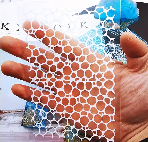 Thin Flexible Ocean Ornament Silicone Sheets with Stickers for Resin Art | Mould - Resinarthub