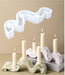 Wavy Shaped Candle Holder Silicone Mold for Jesmonite Art | Mould - Resinarthub