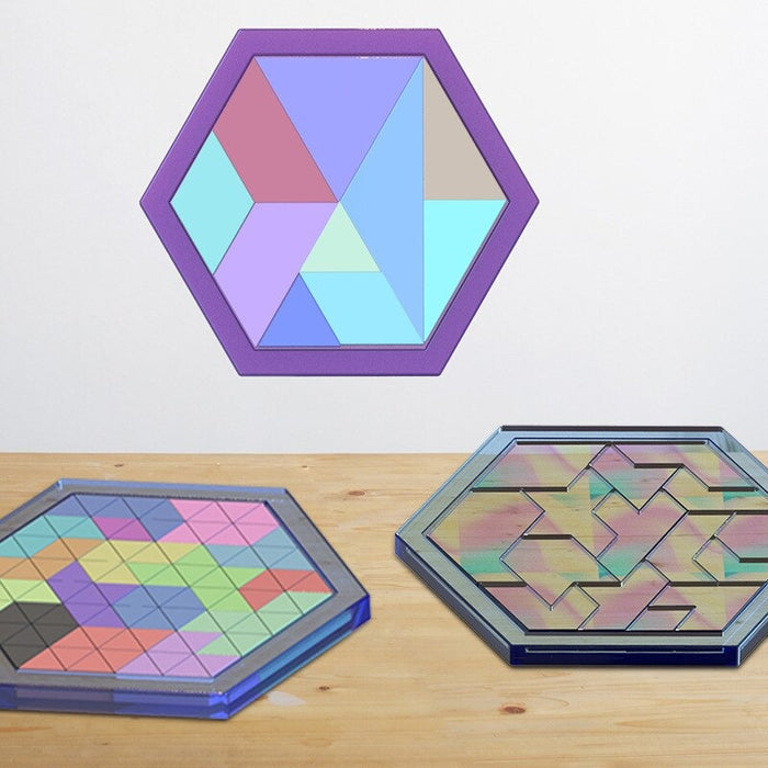 Hexagon Tangram Jigsaw Puzzle Silicon Mould