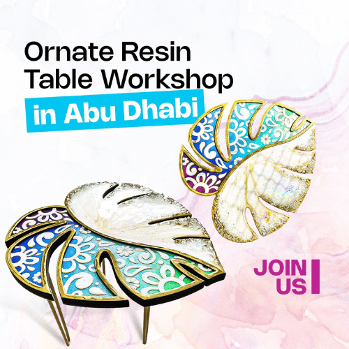 Ornate Resin Table Art Workshop (Abu Dhabi) |  - Resinarthub