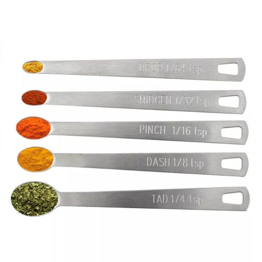 Pigment Measuring 5 Piece Stainless Steel Mini Measuring Spoon with Etched Markings | Tools - Resinarthub