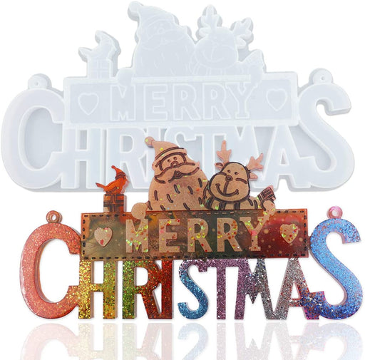 Merry Christmas Silicone Mould | Mould - Resinarthub
