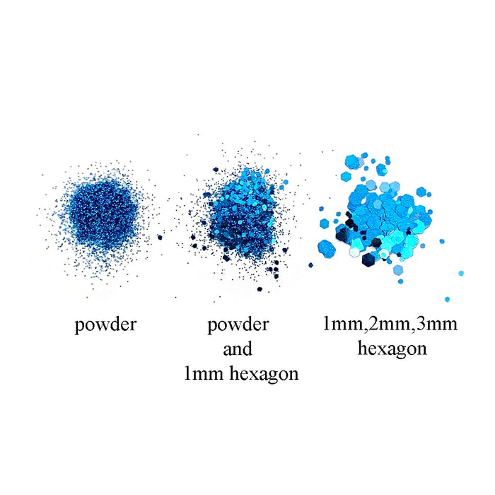 Dreamlike Glitter Powder for Resin Jewelry in Glitter and Sequin Variants - 18 Different Colors