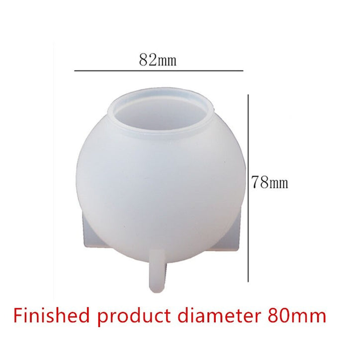 Crystal Round Silicon Mold Light Lamp and lamp holder