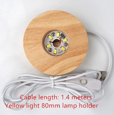 Crystal Round Silicon Mold Light Lamp and lamp holder