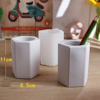 Pen Holder and Container Silicone mold for Jesmonite Art