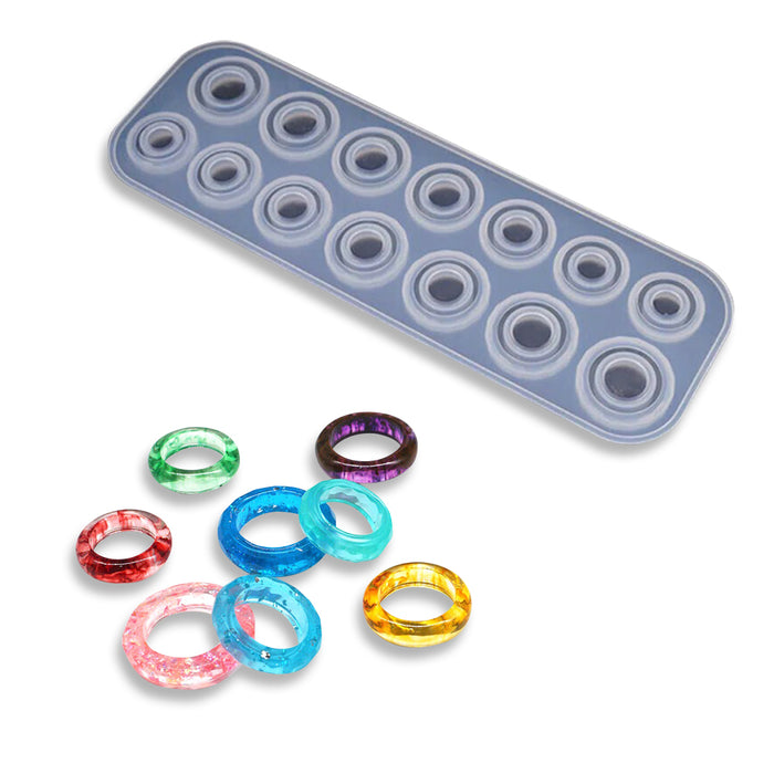 Ring Mold - 14 Sizes made from Silicone | Mould - Resinarthub