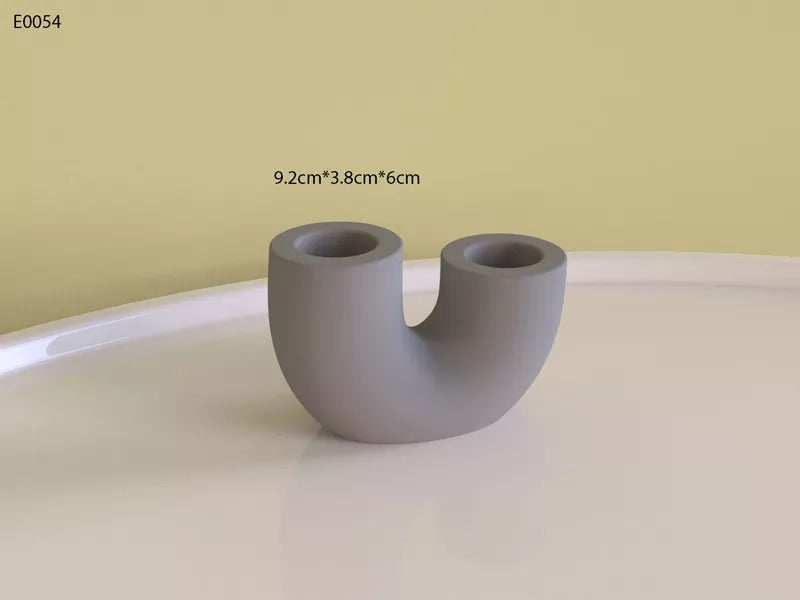 Candle Holder Silicone Mold ( U Shape) | Mould - Resinarthub