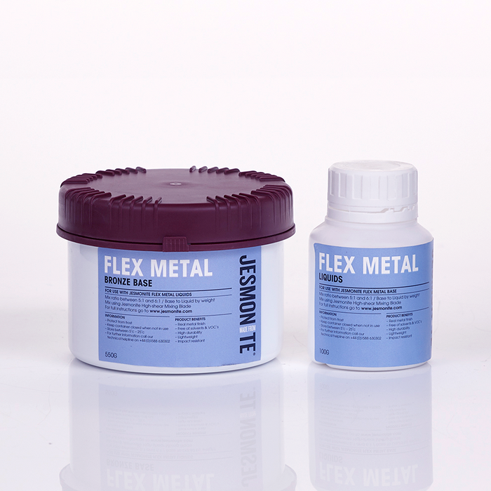 Jesmonite AC730 Flex Metal Gel Coats + Liquid Kit (650grams) | Jesmonite - Resinarthub