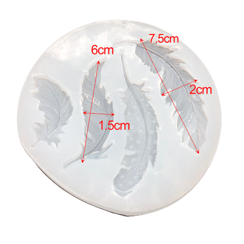 Feather  and Angel wing Resin Decoration Liquid Silicone Mold