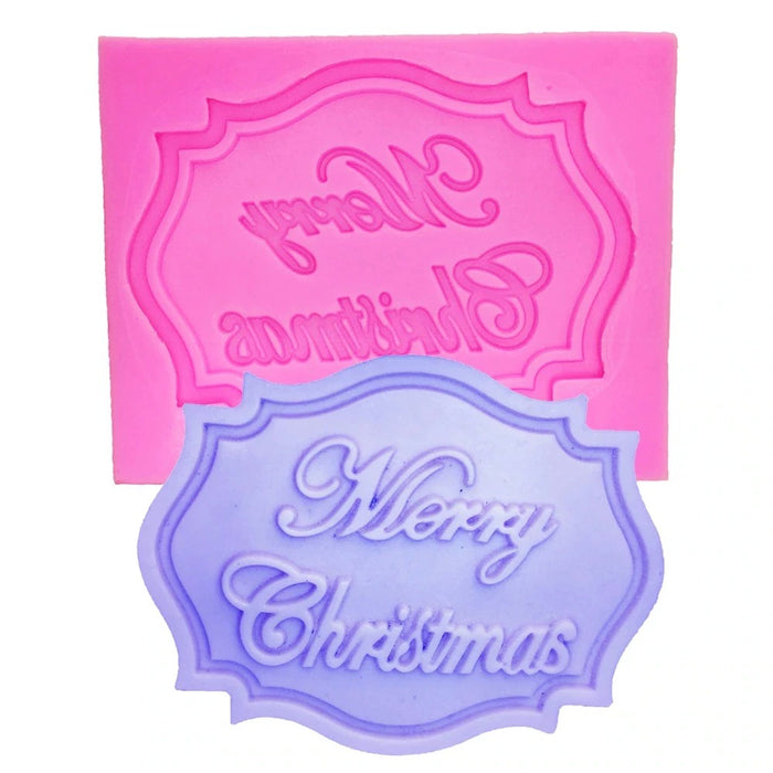 Merry Christmas Letter Silicone Mould
