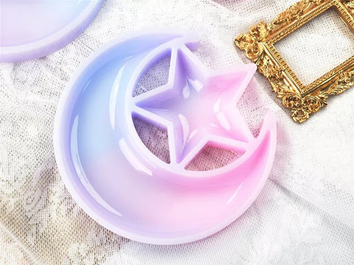 Star Moon Plate Dish Jewelry Storage Mould | Mould - Resinarthub