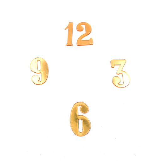 Acrylic Clock Accessories (Dark Gold) 14 variants | Boards and Clock Accessories - Resinarthub