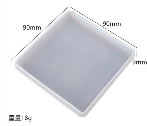 Square Coaster Resin Mold (2 Style) | Mould - Resinarthub
