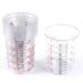 Graduated Transparent Plastic Paint Mixing Cups For Accurate Mixing Of Resin and Pigments - 600ml (Pack of 10) | Tools - Resinarthub