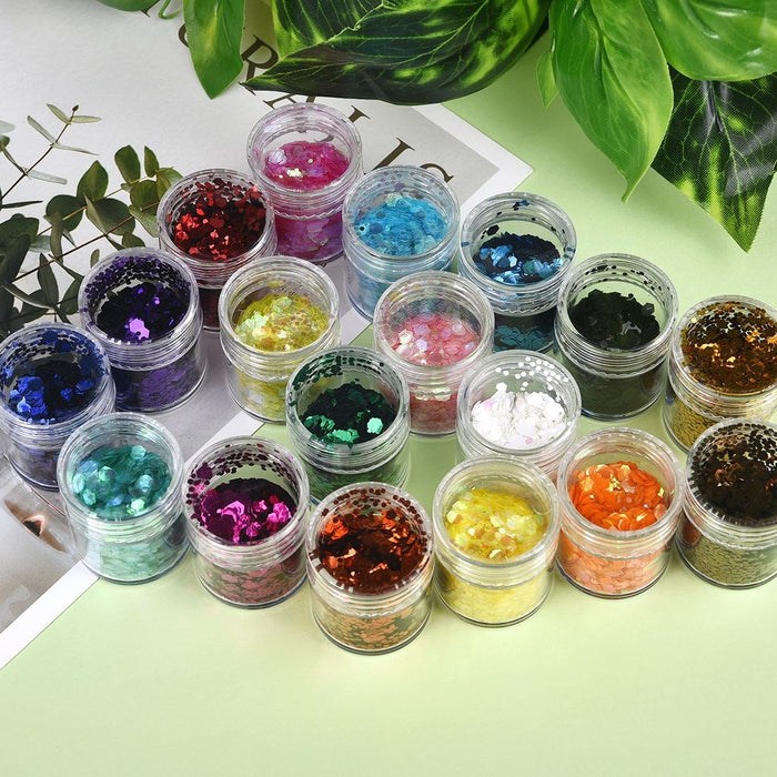 Dreamlike Glitter Powder for Resin Jewelry in Glitter and Sequin Variants - 18 Different Colors