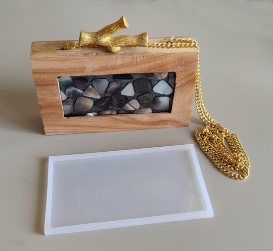 LOG Wooden Clutch Bag Kit with Mould | Mould - Resinarthub