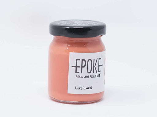 75g Bottle of live coral color resin art pigment  