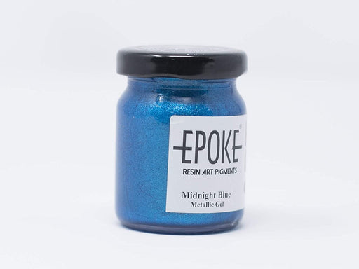 75g Bottle of midnight blue color resin art metallic gel  
