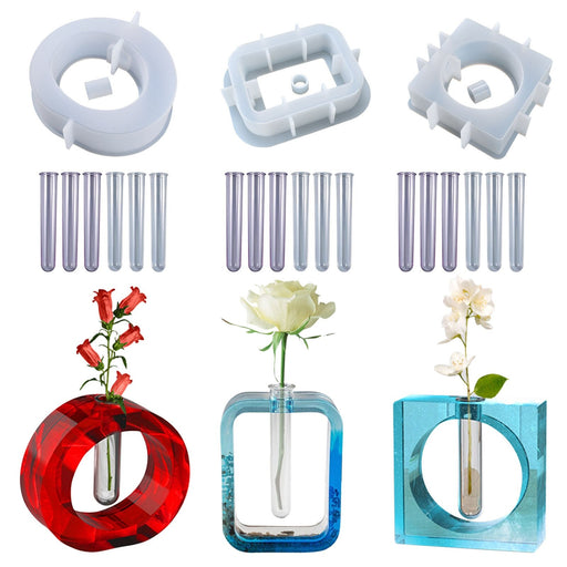 Flower Vase Branch 3D Hydroponic Flower (Tube sold separately) | Mould - Resinarthub
